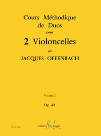 Cours mthodique de duos - op.49 vol.2 pour 2 violoncelles parties