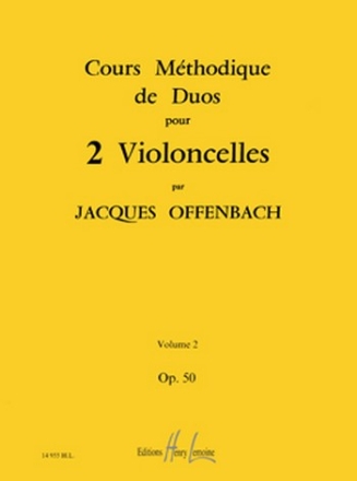 Cours mthodique de duos - op.50 vol.2 pour 2 violoncelles parties