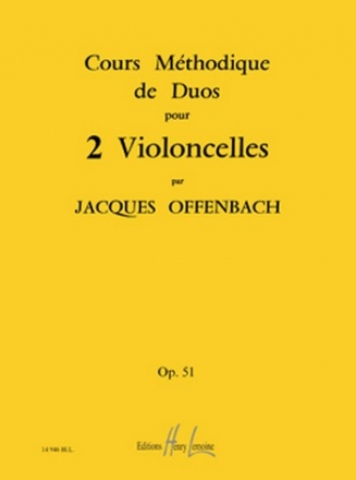 Cours mthodique de duos - op.51 pour 2 violoncelles parties