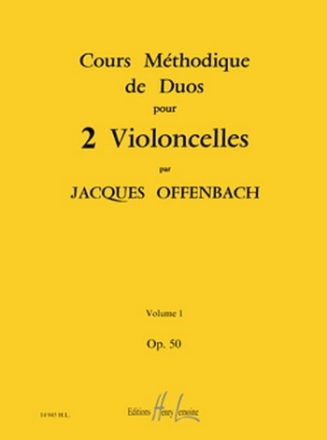 Cours mthodique de duos - op.50 vol.1 pour 2 violoncelles parties