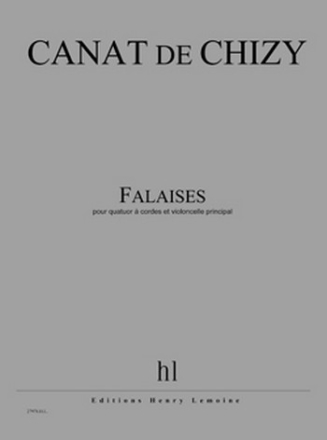 CANAT de CHIZY Edith Falaises quatuor  cordes et violoncelle principal Partition