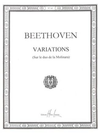 BEETHOVEN Ludwig van Variations sur le duo de la Molinara piano Partition