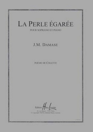 DAMASE Jean-Michel La Perle gare chant et piano Partition