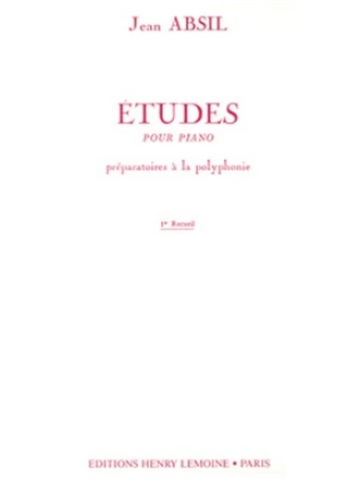 Etudes prparatoires  la polyphonie vol.1 pour piano