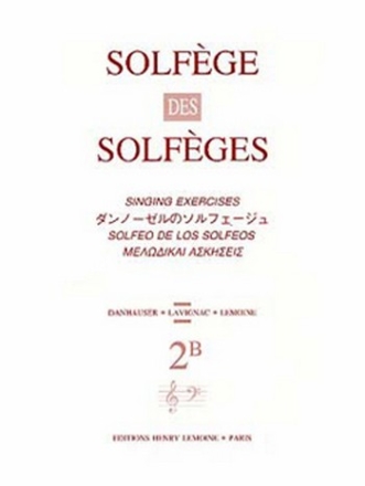 LAVIGNAC Albert Solfge des Solfges Vol.2B avec accompagnement solfge Partition