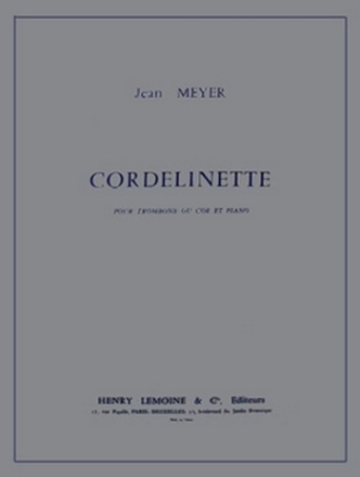 MEYER Jean Cordelinette cor et piano Partition