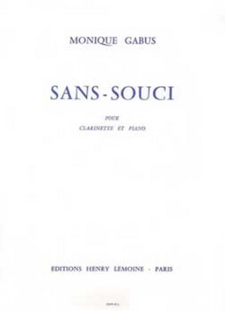 GABUS Monique Sans-Souci clarinette et piano Partition