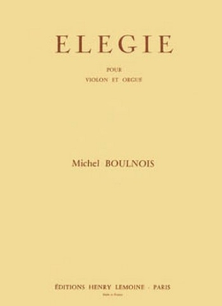 BOULNOIS Michel Elgie violon et piano Partition