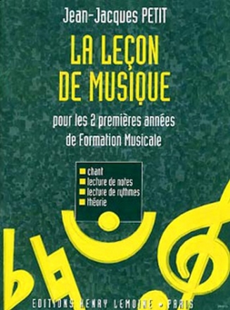 PETIT Jean-Jacques Leon de musique 1re et 2me annes formation musicale Partition