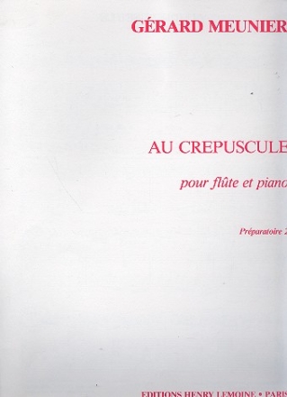 Au crpuscule pour flte et piano