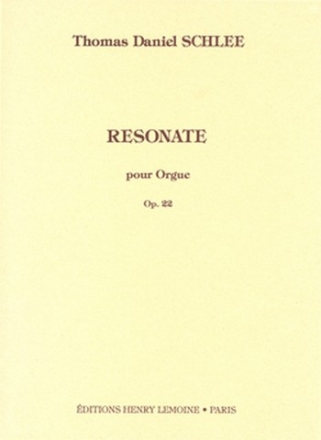 Resonate op.22 pour orgue