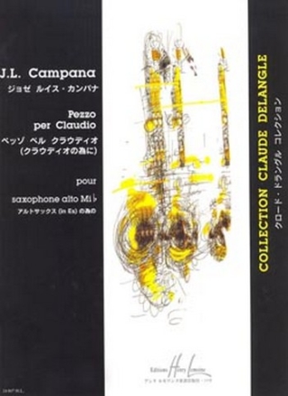 Pezzo per Claudio pour saxophone alto