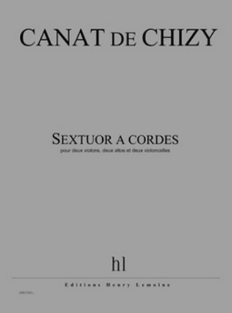 CANAT de CHIZY Edith Sextuor  cordes 2 violons, 2 altos et 2 violoncelles Partition + matriel