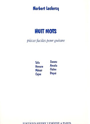 8 Mots pour guitare