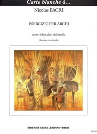 BACRI Nicolas Esercizio per archi trio  cordes Partition