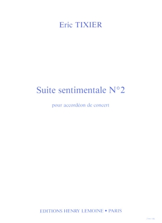 Sentimentale n2 pour accordon de concert