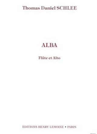 SCHLEE Thomas Daniel Alba Op.26 flte et alto Partition