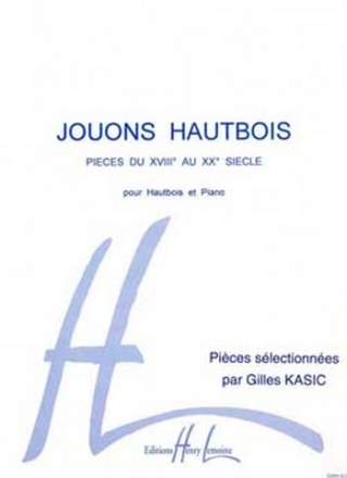 KASIC Gilles Jouons hautbois Vol.1 hautbois et piano Partition