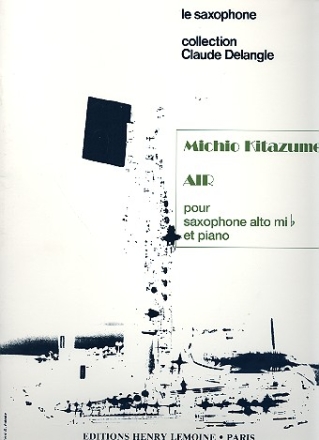 Air pour saxophone alto et piano