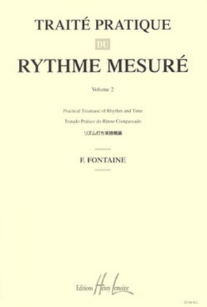 FONTAINE Fernand Trait du rythme Vol.2 formation musicale Partition