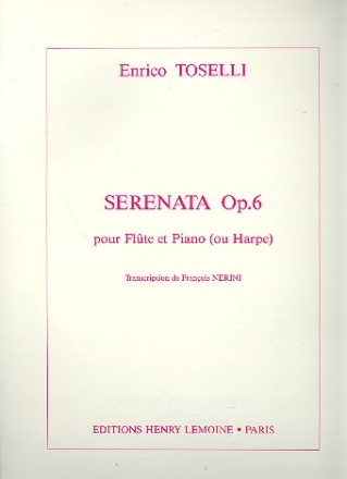 Serenata op.6 pour flute et piano (ou harpe)