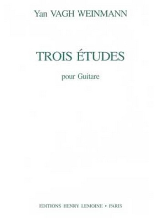 VAGH WEINMANN Yan Etudes (3) guitare Partition