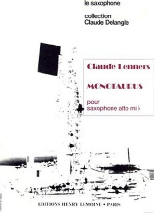 LENNERS Claude Monotaurus saxophone alto solo Partition