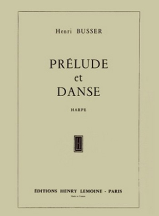 BUSSER Henri Prlude et Danse harpe Partition