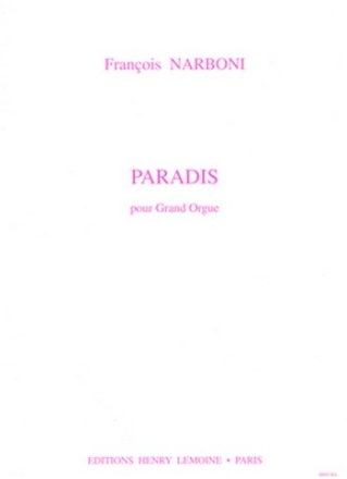 NARBONI Franois Paradis orgue Partition