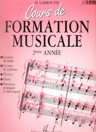 LABROUSSE Marguerite Cours de formation musicale Vol.2 formation musicale Partition