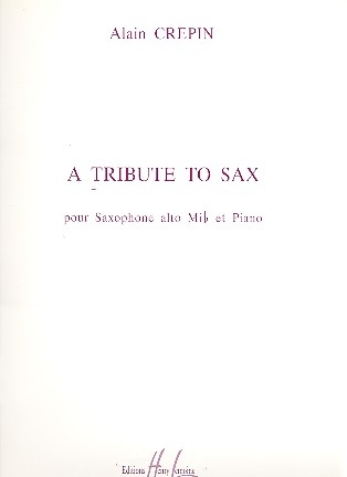 A Tribute to Sax pour saxophone alto et piano