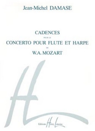 DAMASE Jean-Michel Cadences du Concerto pour flte et harpe de Mozar flte et harpe Partition