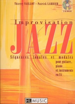 LARBIER Patrick / VAILLOT Thierry Improvisation jazz Vol.1 guitare, clavier ou instrument en ut Partition + CD