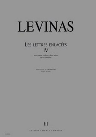 LEVINAS Michal Lettres enlaces IV quintette  cordes Partition