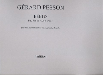 Rebus pour flte, clarinette, violon, alto et violoncelle partition et parties