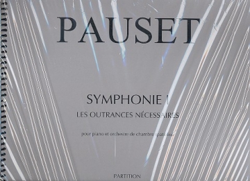 Symphonie no.1 pour piano et orchestre de chambre spatialis partition