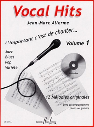 ALLERME Jean-Marc Vocal hits Vol.1 voix Partition + CD