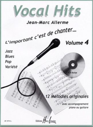 ALLERME Jean-Marc Vocal hits Vol.4 voix Partition + CD