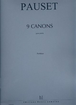 9 Canons  pour piano