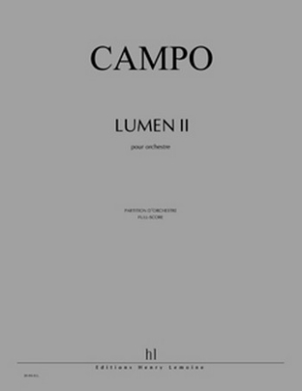 CAMPO Rgis Lumen II 2 hautbois, 2 cors et cordes Partition