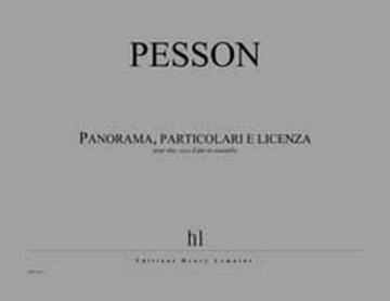 PESSON Grard Panorama, particolari e licenza alto, voix d'alto et ensemble Partition