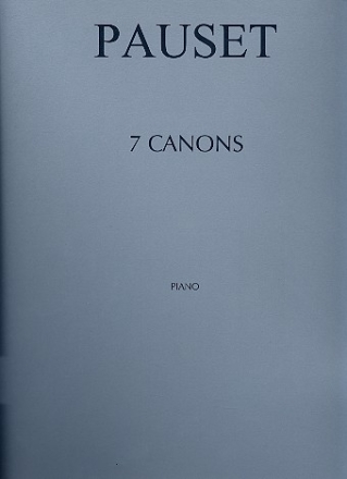 7 Canons  pour piano