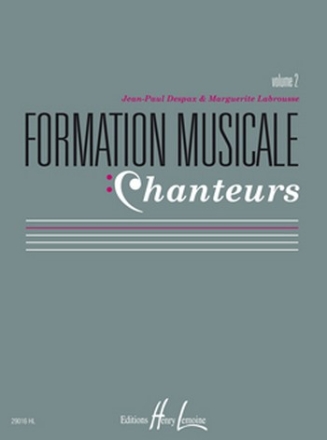 DESPAX Jean-Paul / LABROUSSE Marguerite Formation musicale chanteurs formation musicale Partition