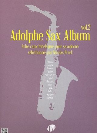 Adolphe Sax Album vol.2 pour saxophone alto et piano