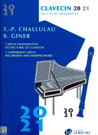 2 Pices contemporaines pour 2 fltes  bec et clavecin partition et partie