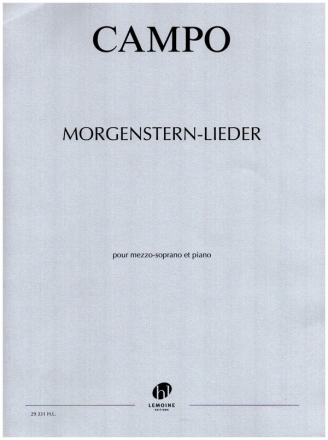 Morgenstern-Lieder pour mezzo-soprano et piano partition