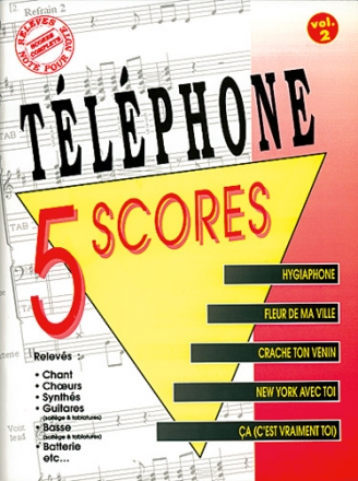 Tlphone, Tlphone: 5 Scores - Volume 2 Piano, Vocal and Guitar Buch