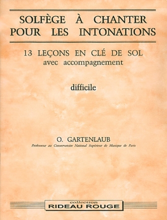 Solfge  chanter pour les intonations Vocal Buch