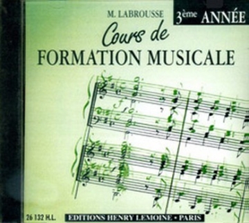 LABROUSSE Marguerite Cours de formation musicale Vol.3 formation musicale CD