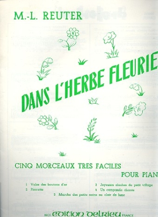 Dans l'herbe fleurie  pour piano